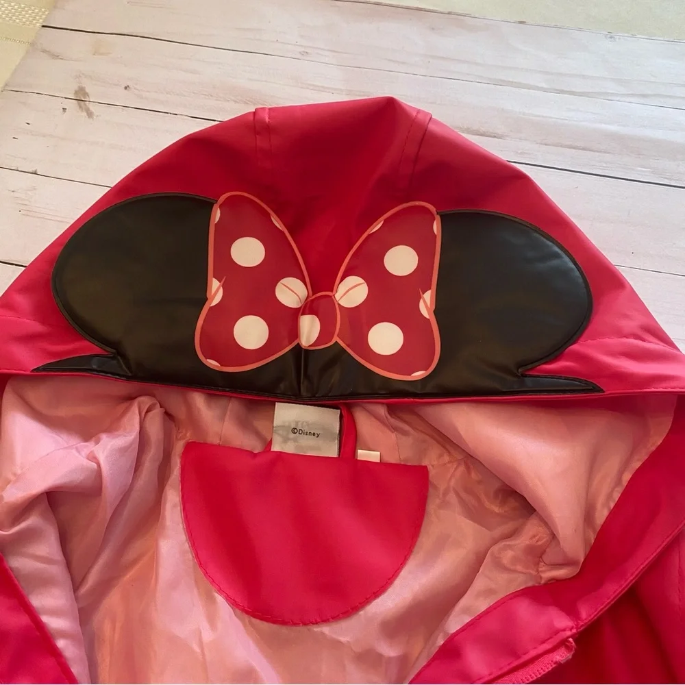Girls WESTERN CHIEF Minnie Mouse Rain Jacket Size 5